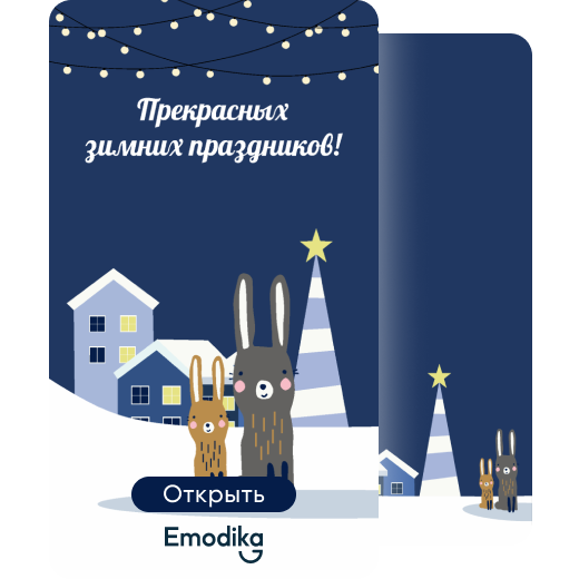 Прекрасных зимних праздников