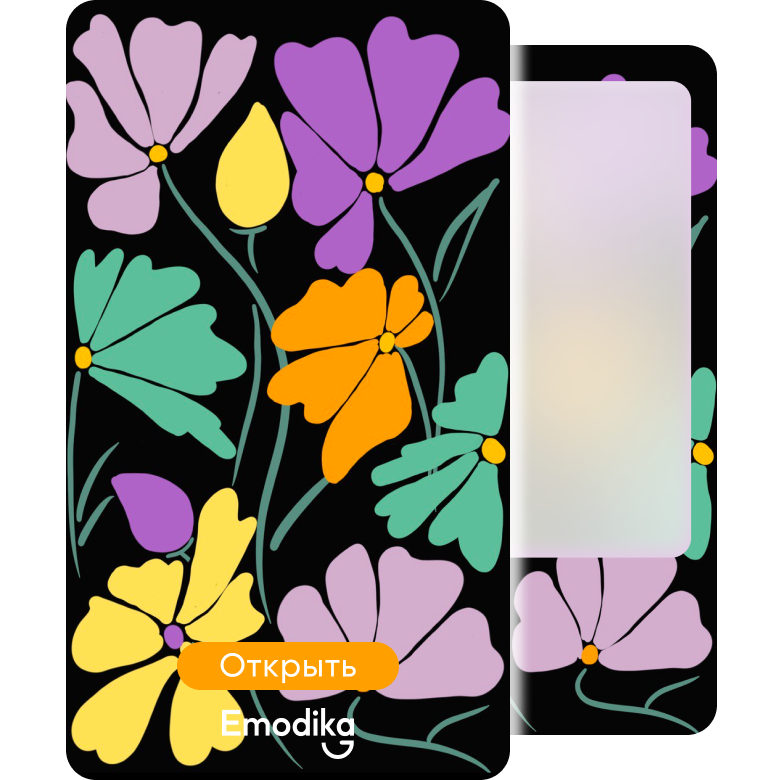 Цветы на темном фоне