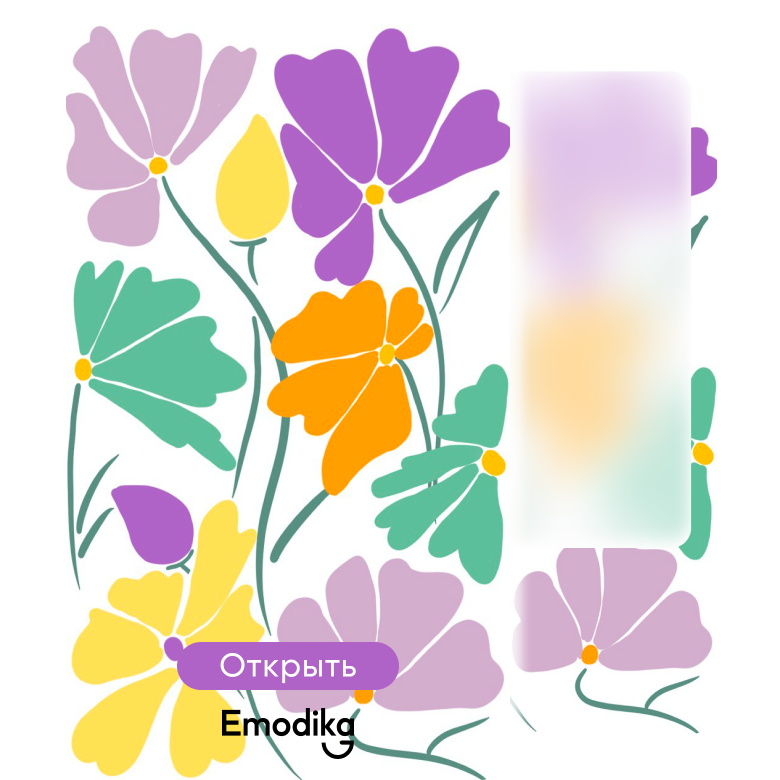 Цветы на светлом фоне