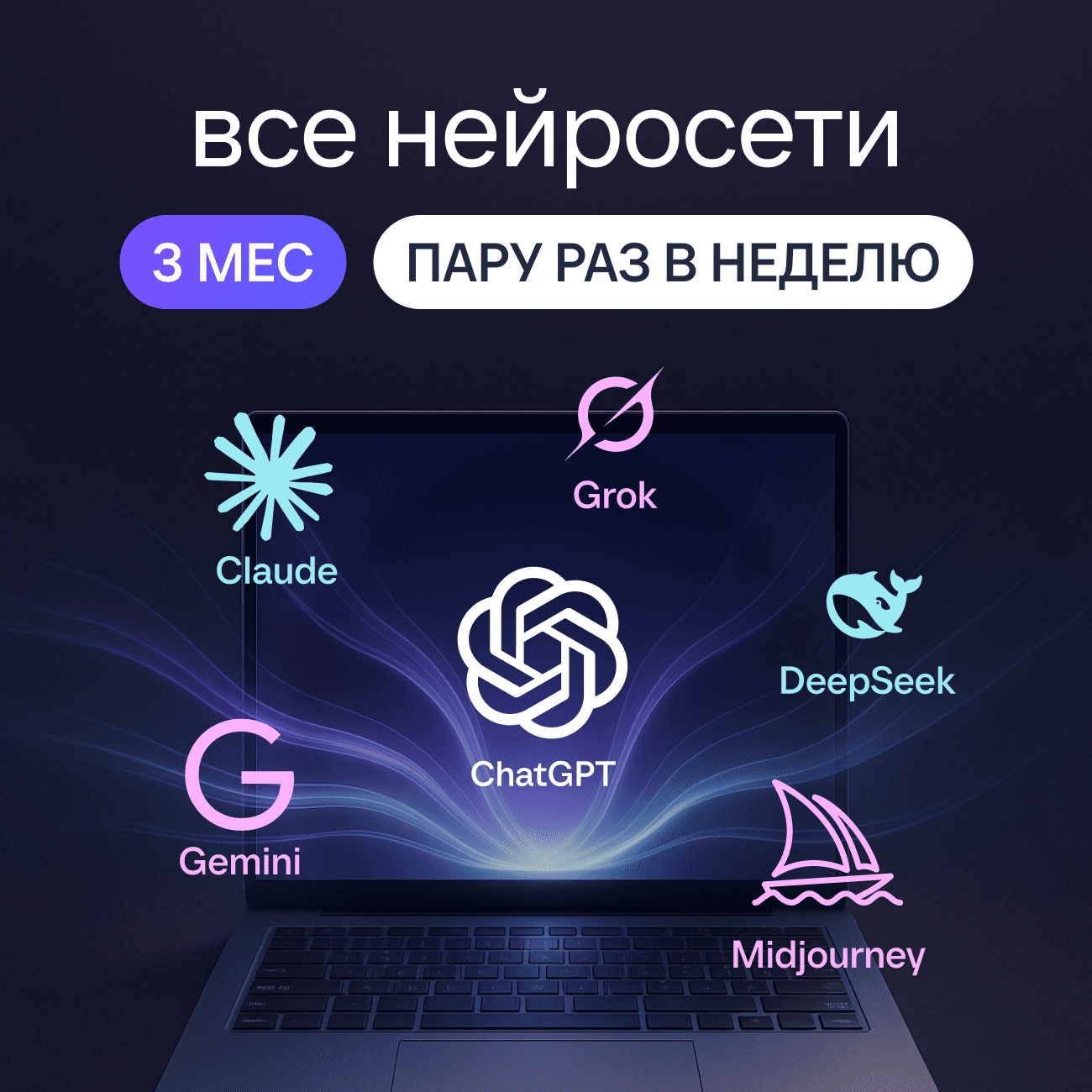 GPT-5, Gemini 2.5 Pro, Midjourney и десятки других