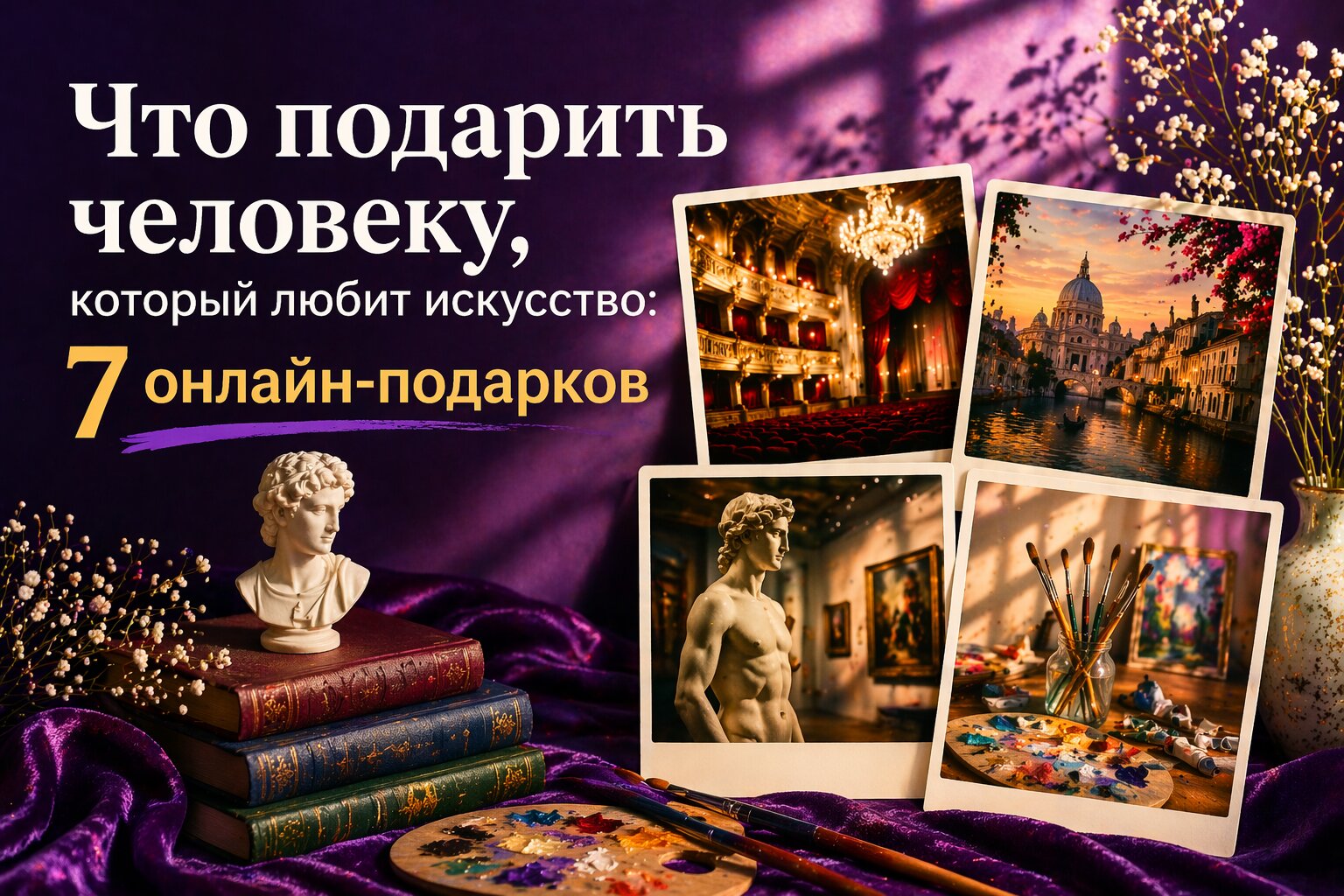 Что подарить человеку, который любит искусство: 7 онлайн-подарков